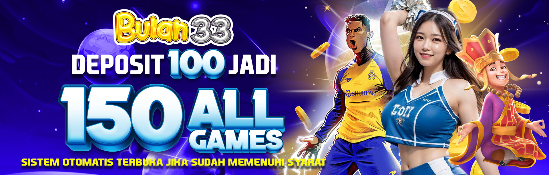 DEPO 100 JADI 150 ALL GAME